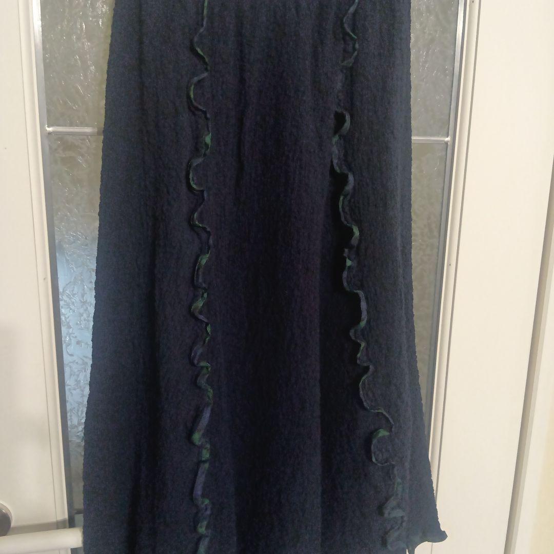 me ISSEY MIYAKEカリフラワー スカート イッセイミヤケ 濃紺 - メルカリ