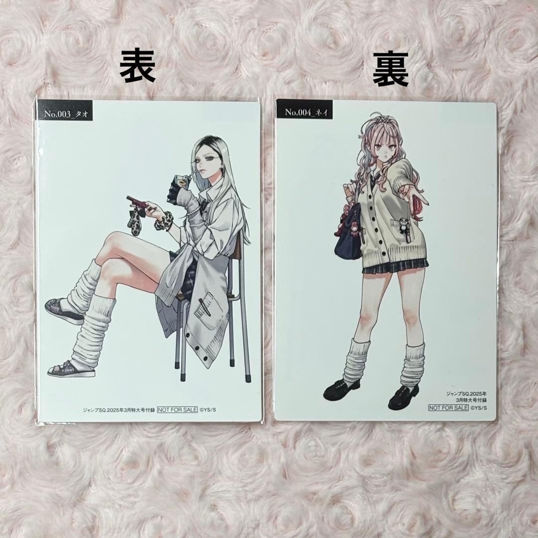 極楽街 寶井寧 ネイ 早乙女道 タオ ジャンプsq 付録 特典 イラストカード