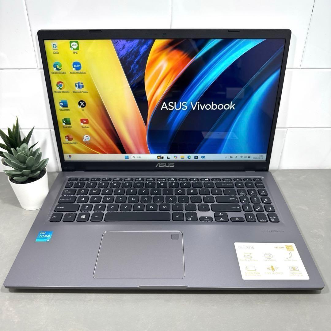 【2022年製】ASUSスレートグレー☘11世代☘新品NVMe512GB☘️ ノートパソコン X515EA スレートグレー X515EA-BQI5BKSW [15.6型
