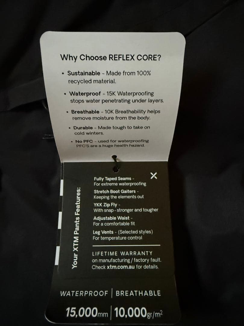 新品 XTM RE-FLEX CORE スノーボードパンツ ブラックM - メルカリ