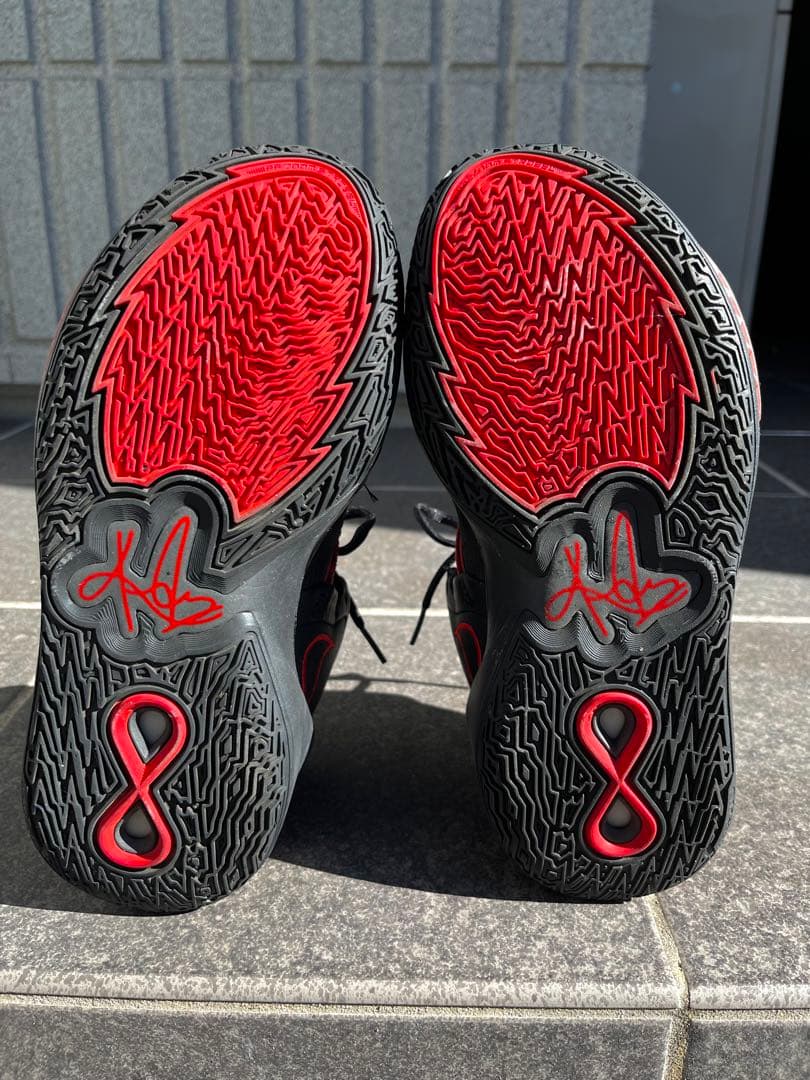 シューズ(男性用) KYRIE INFINITY BLACK/RED 25.5cm NIKE