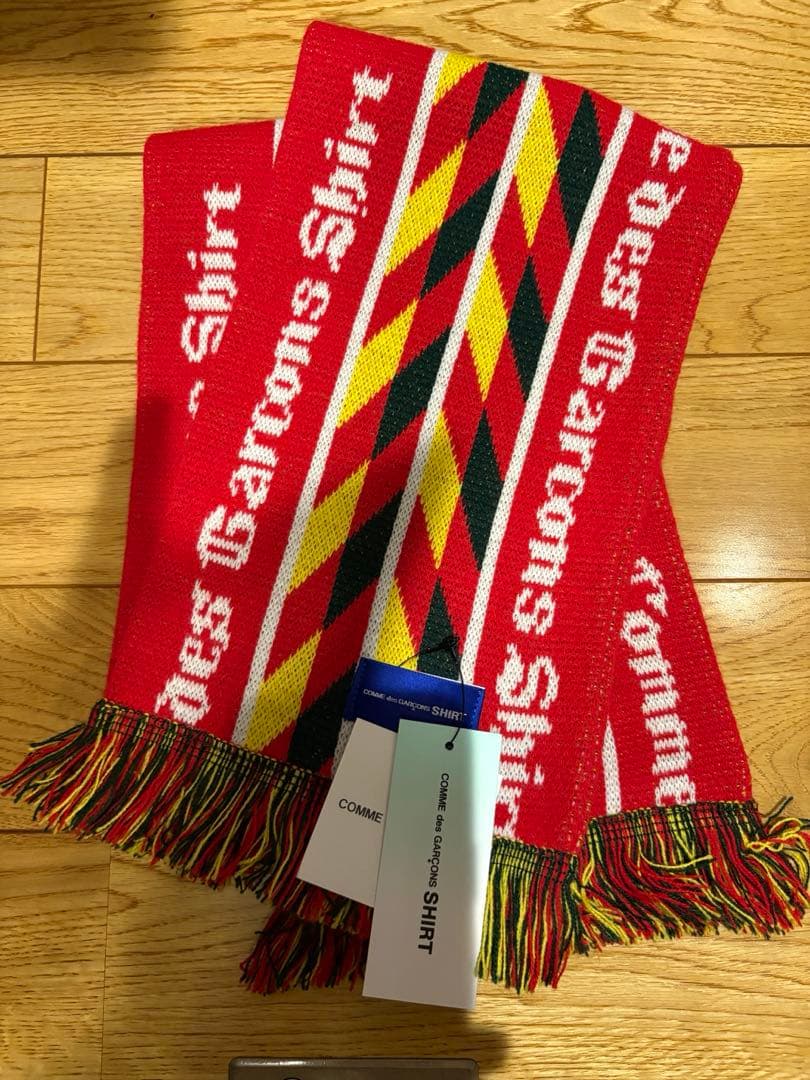新品 2025AWコムデギャルソンシャツ マフラー - メルカリ