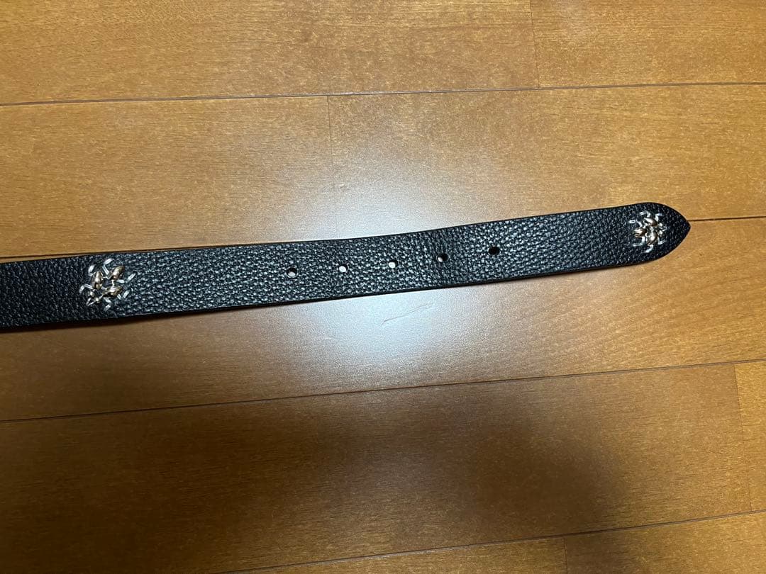 タトゥースタジオヤマダメタルジャケット別注 \"BUG\" レザーベルト 32