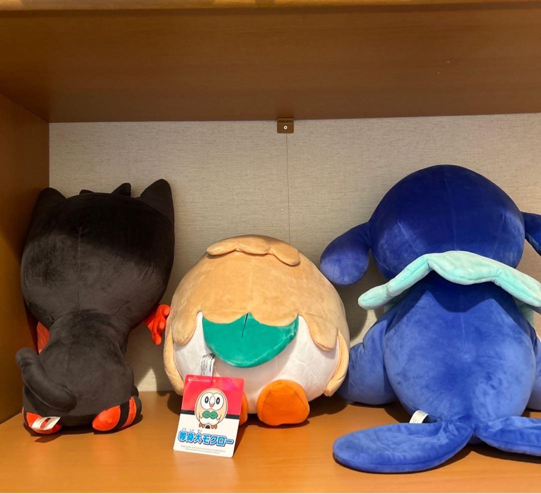 ポケモンセンター モクロー アシマリ ニャビー 等身大 ぬいぐるみ