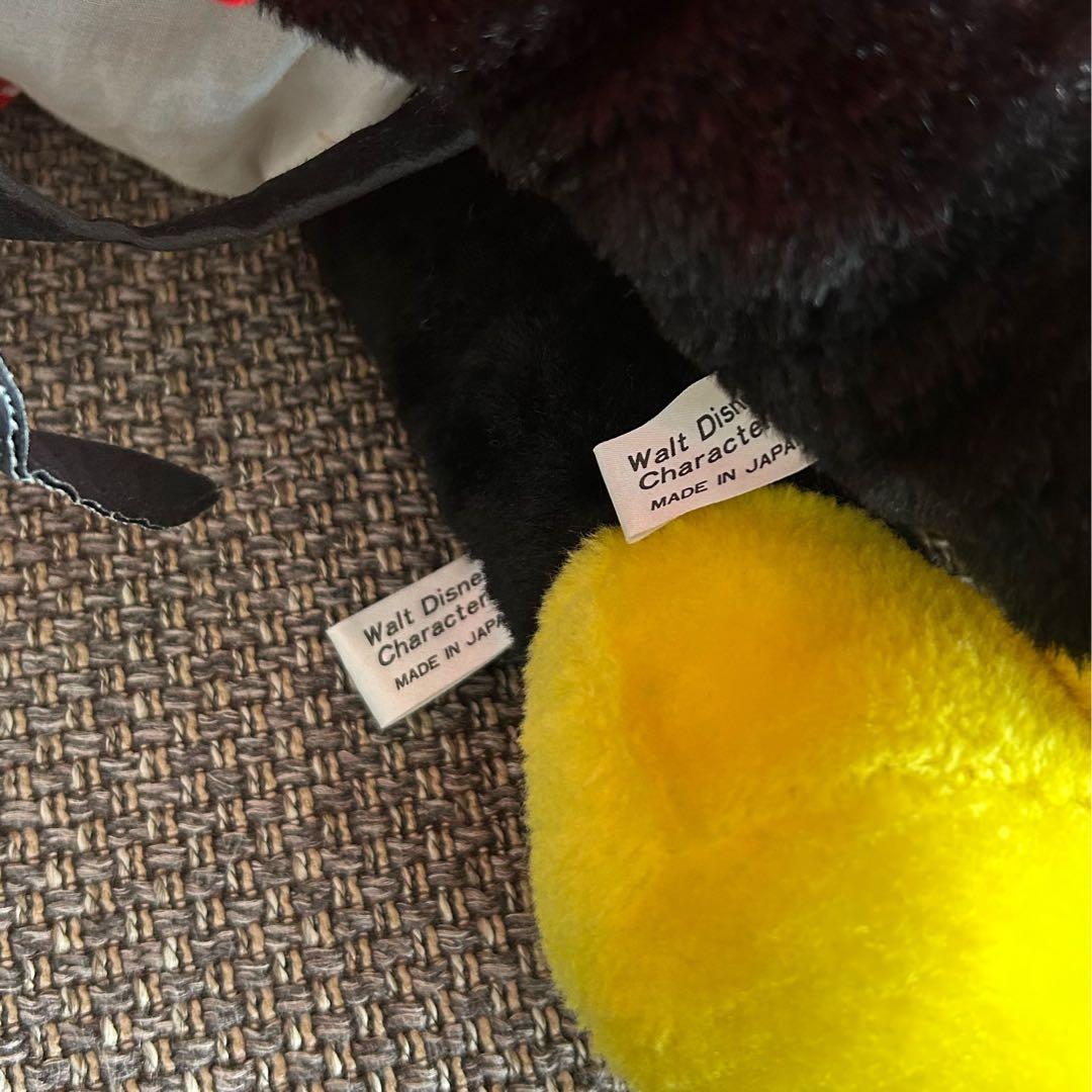 ディズニーヴィンテージミッキー&ミニーマウス大サイズぬいぐるみ約70cm日本製