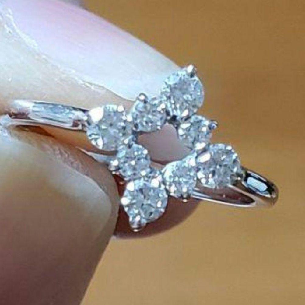 １点物♪　K18WG　0.3ct　ダイヤリング　5号