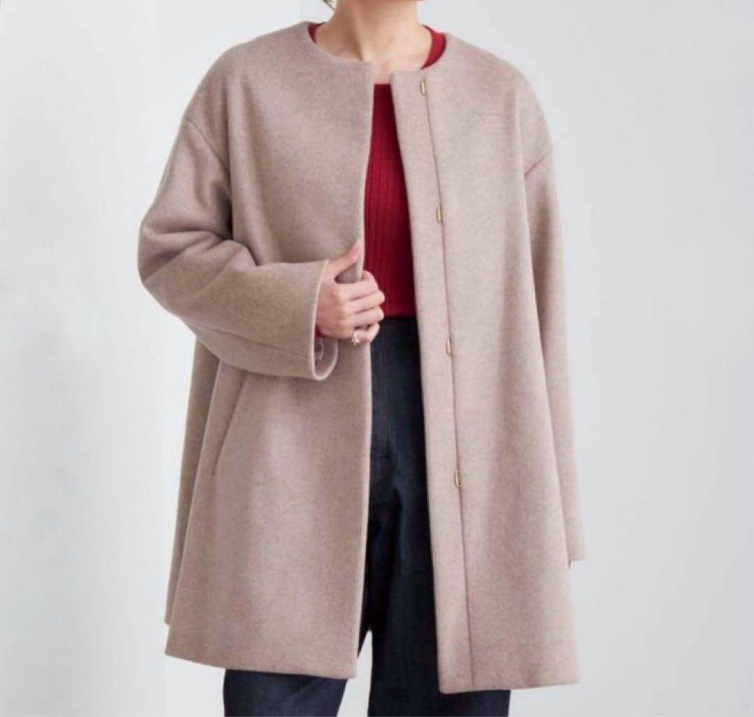 美品IENA シャルムビーバーAラインコート ベージュ 36 - メルカリ