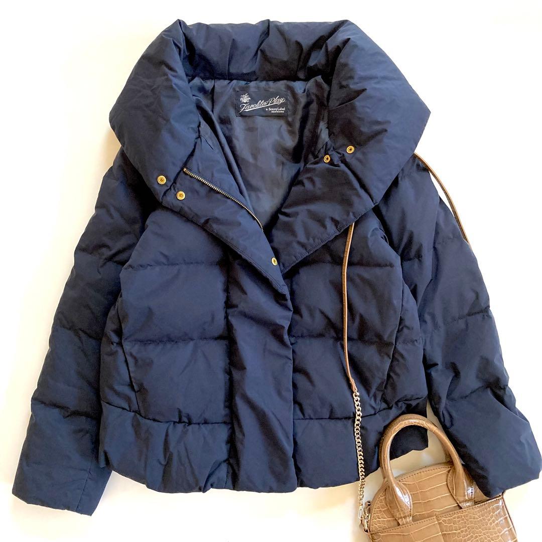 美品 アーバンリサーチ サニーレーベル ショールカラーショートダウン