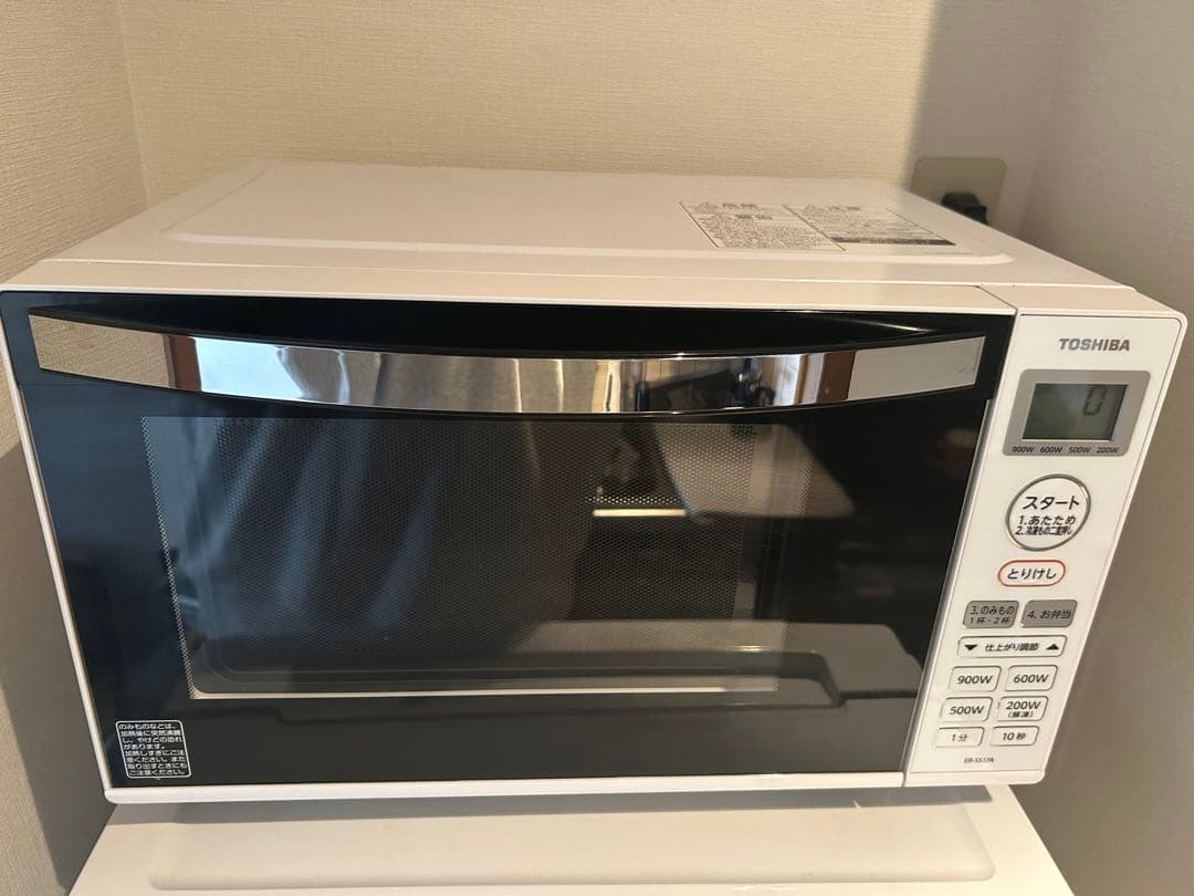 東芝　ER-SS17A-W　単機能レンジ　17L　扉縦開き　ホワイト ER-SS17A(W) 東芝 単機能レンジ ER-SS17A(W) 1台 東芝 【通販モノタロウ】