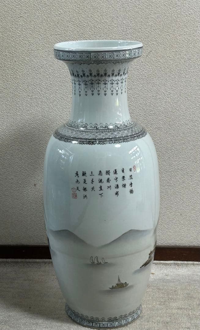 中国 景徳鎮製 山水 大瓶 送料込み0730 - メルカリ