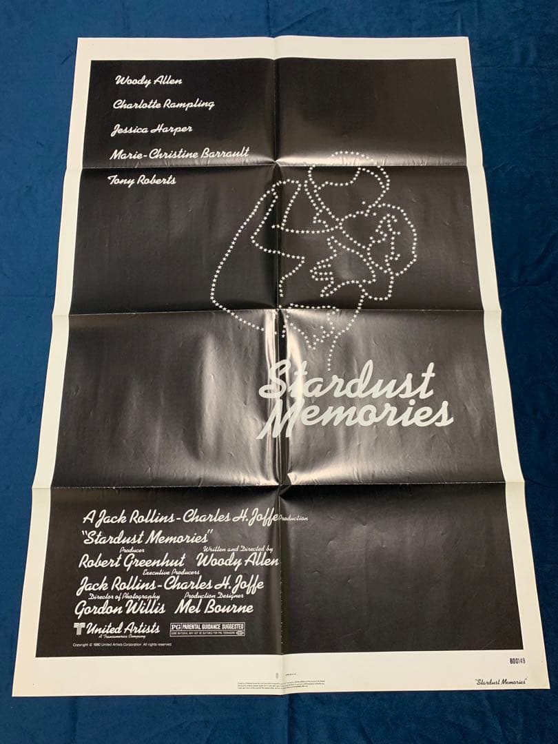スターダスト　メモリー　USオリジナル映画ポスター ウディ・アレン監督映画『スターダスト・メモリー』フランス上映時の