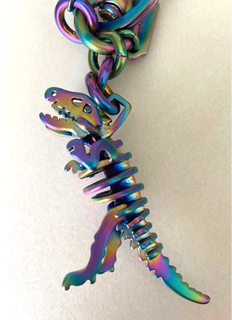 極希少】コーチ レキシー 恐竜 キーホルダー チャーム レインボー