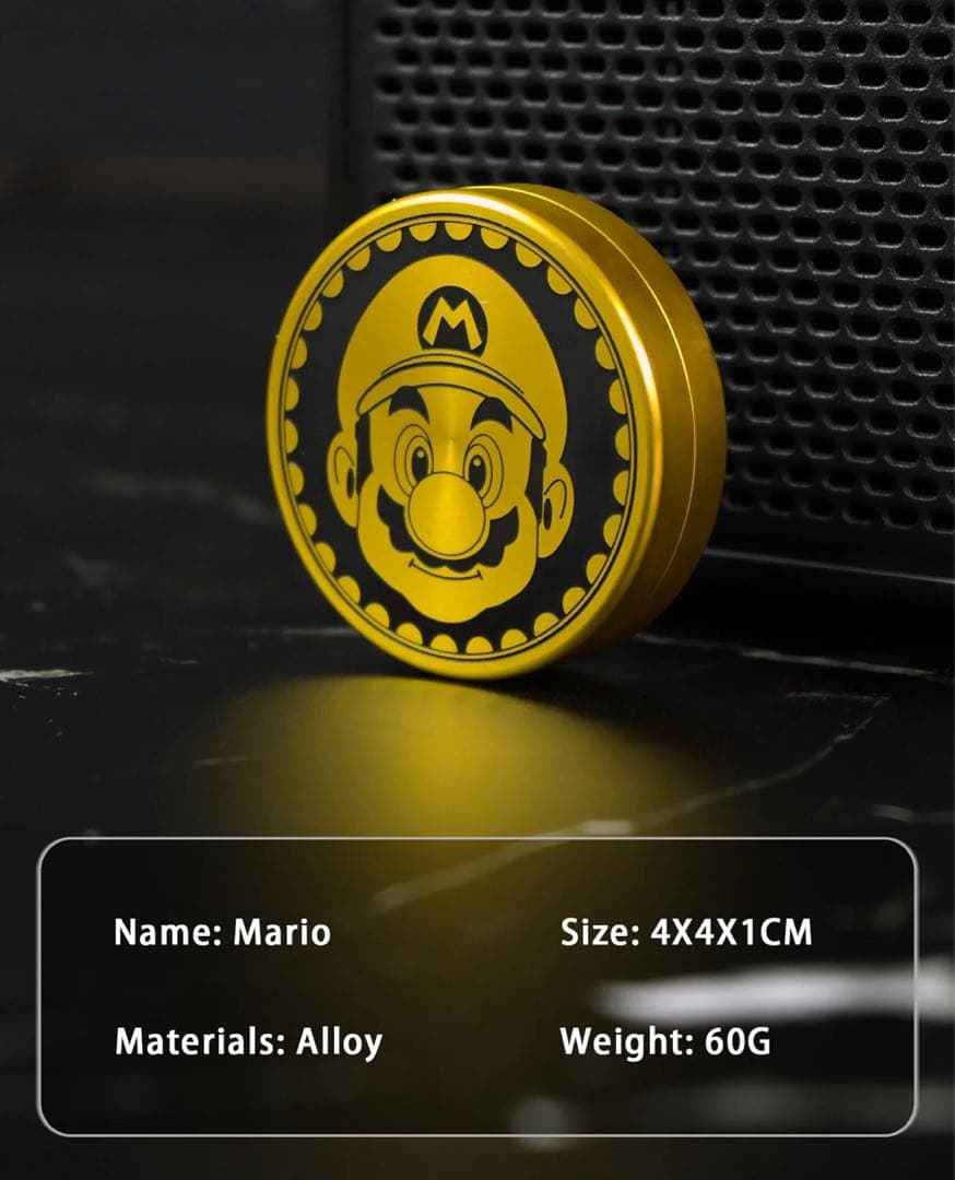 【日本未入荷】フィジェットトイ　マリオ風デザイン ダイヤルフィジェット