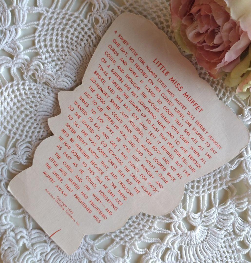 USAヴィンテージ♡ぽっちゃり三つ編みのLITTLE MISS MUFFET♪