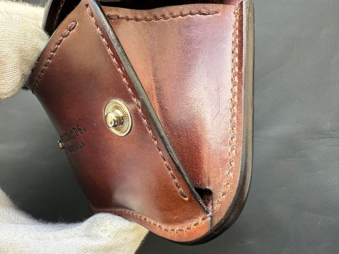 タング シェルコードバン マーブル バーガンディ ラストクロップス