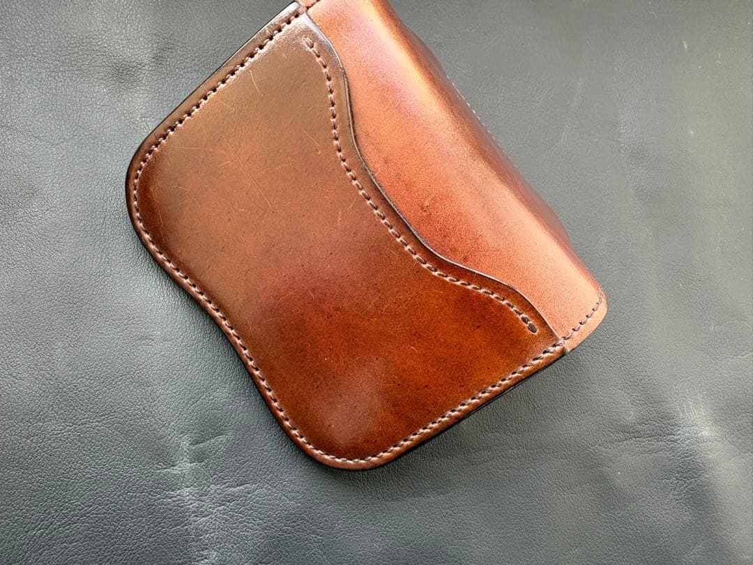 タング シェルコードバン マーブル バーガンディ ラストクロップス