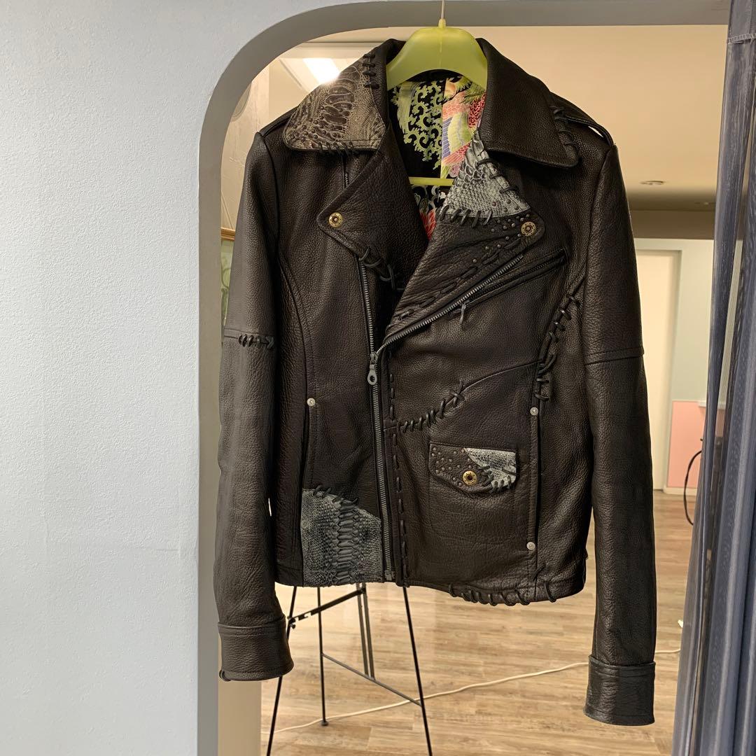 超希少kyoji maruyamaのエイ革限定ライダース - メルカリ