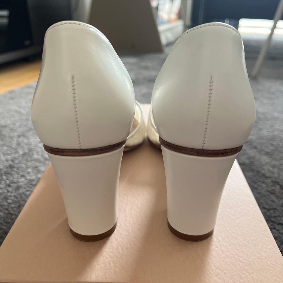 HAAVE レースオープンサイドパンプス　22.5cm