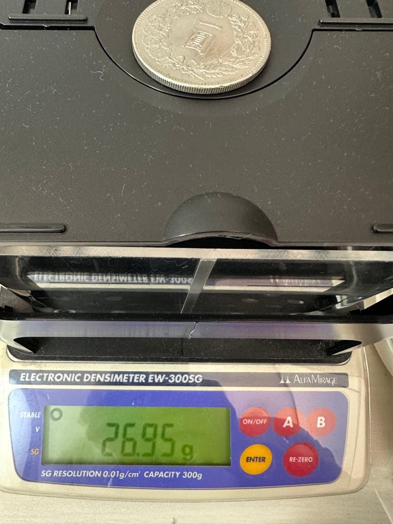 【本物保証】美品 一圓銀貨　明治45年 26.95g