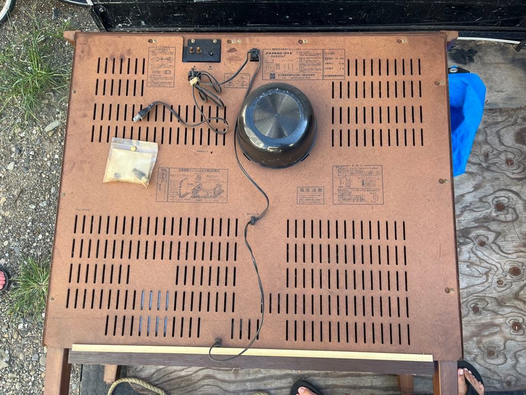 昭和レトロ】 稼働ブラウン管パナソニック 家具調テレビ TH-7700 20形