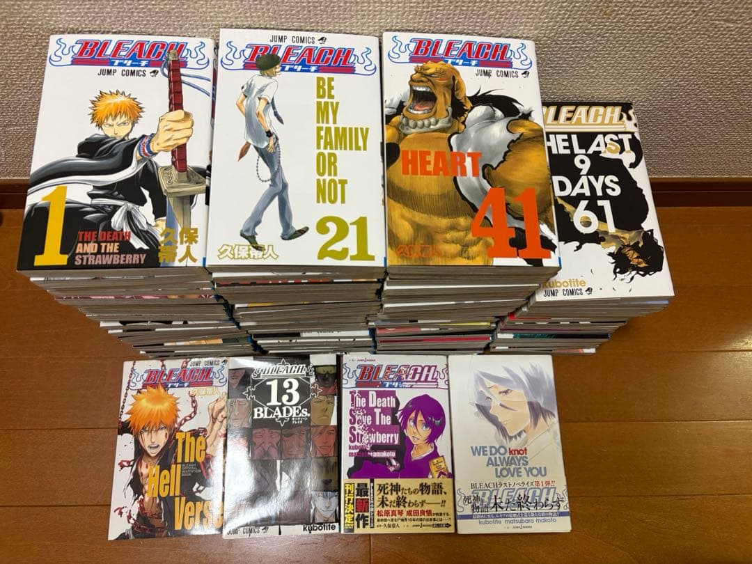 BLEACH全巻セット＋小説等おまけ付き - メルカリ