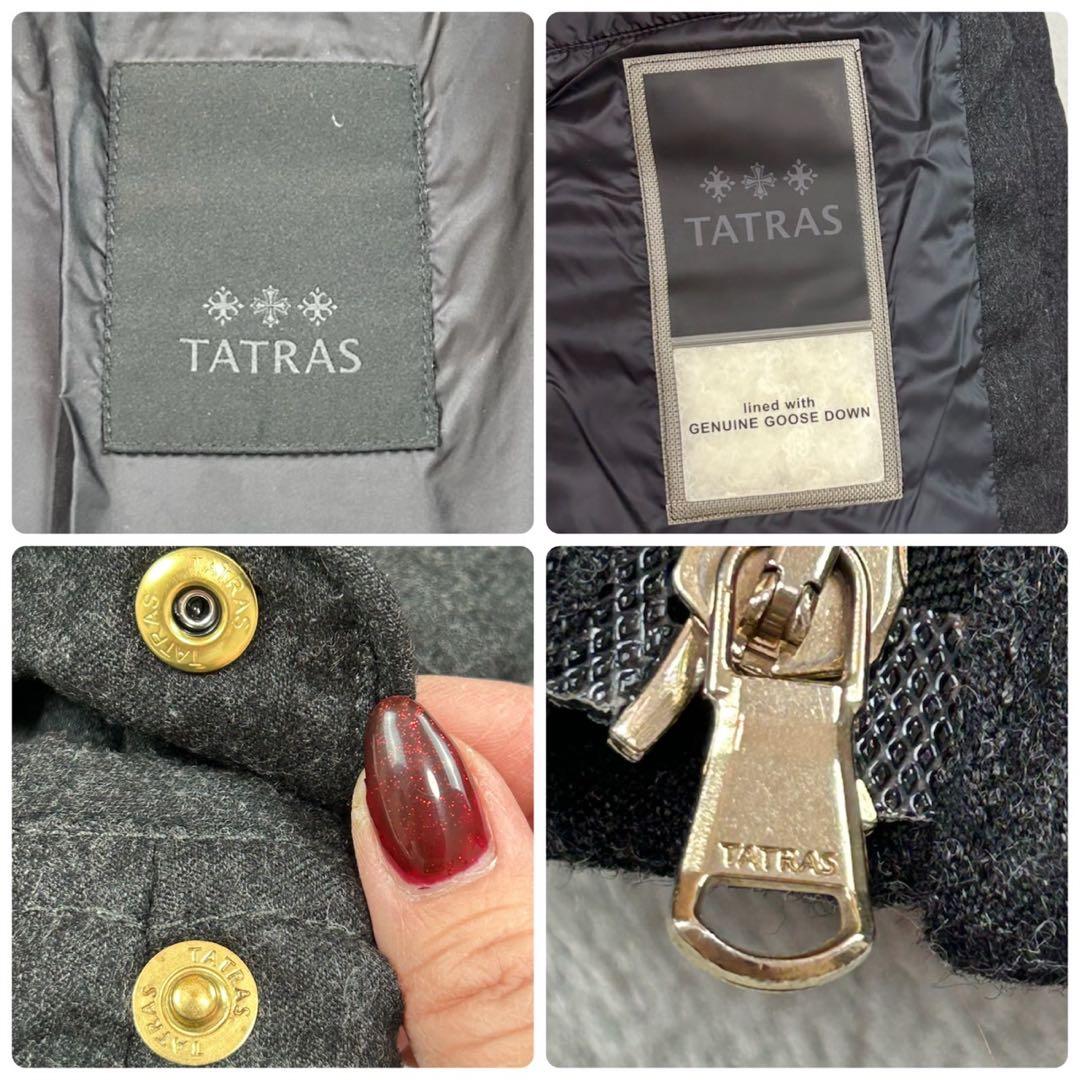 K660 美品 S タトラス ゴールド金具 ダウンジャケット グレー