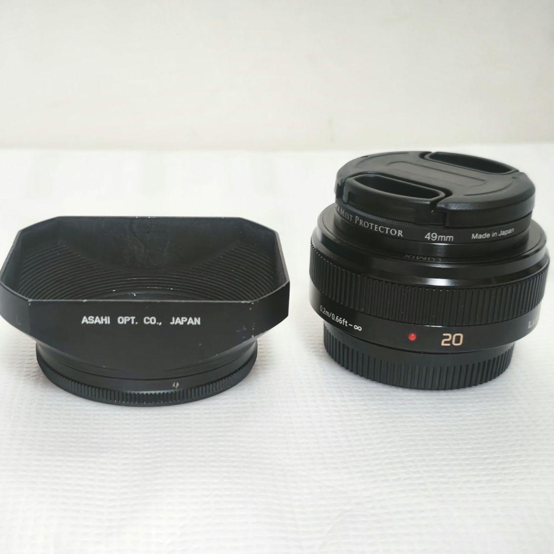 LUMIX G 20mm F1.7 ll ASPH＆角形メタルフード 比較] パナソニック G 20mm/F1.7II 各種レンズフード取付寸法 | 物欲