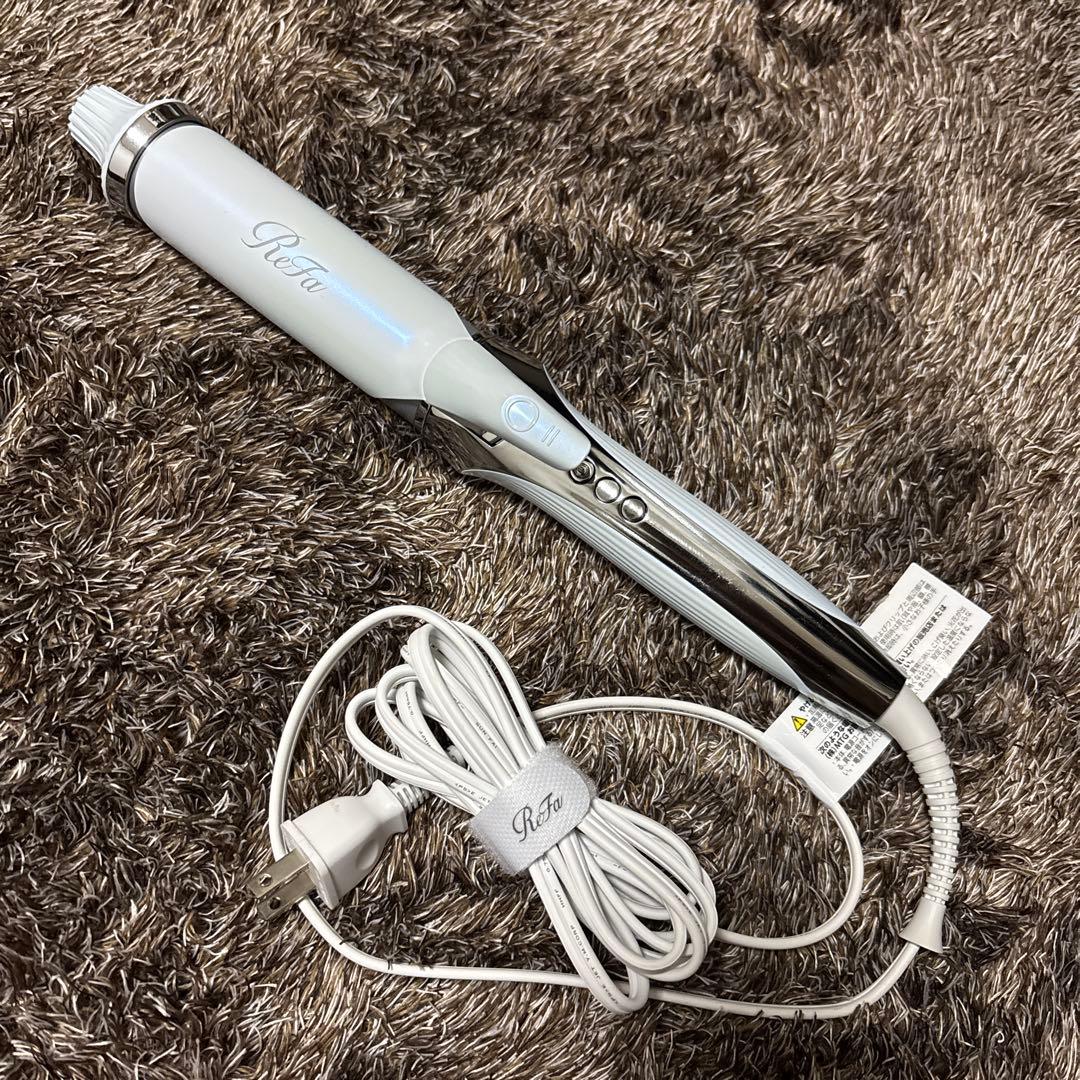 ReFa リファ カールヘアアイロン プロ 38mm ホワイト 美品 箱無し ReFa BEAUTECH リファ カールアイロン プロ 32mm 38mm 26mm MTG ヘア
