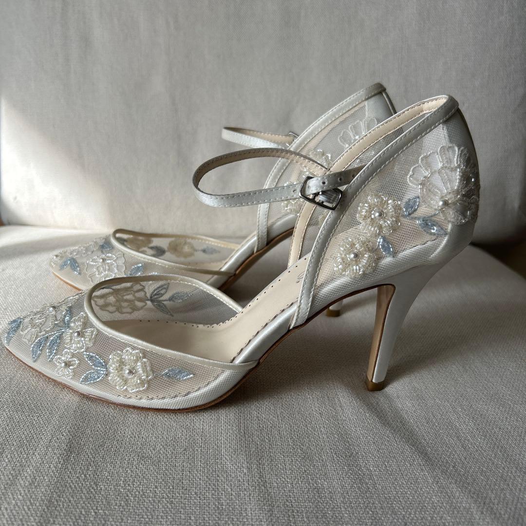 新品未使用　Bella Belle ビーズ刺繍入り　ハイヒール　24.5cm