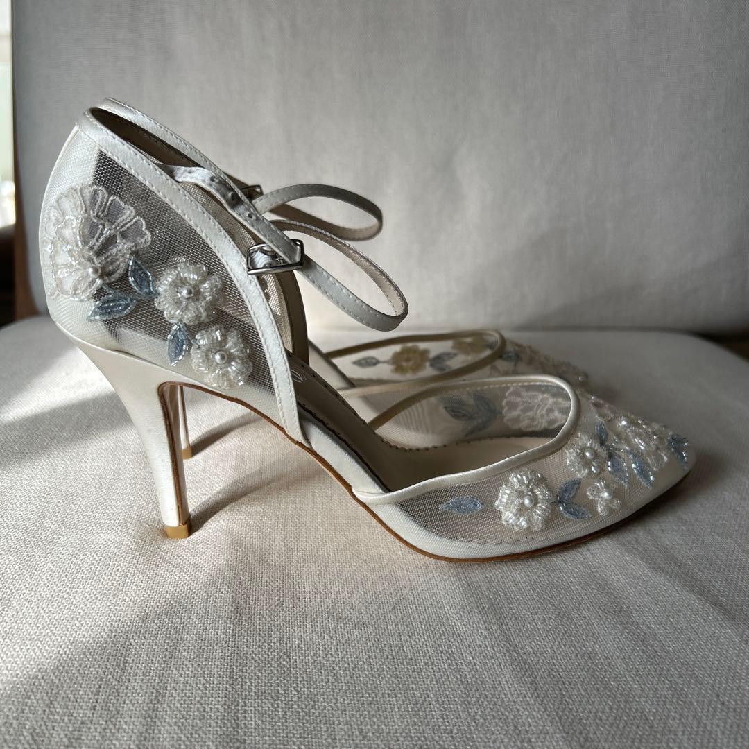 新品未使用　Bella Belle ビーズ刺繍入り　ハイヒール　24.5cm