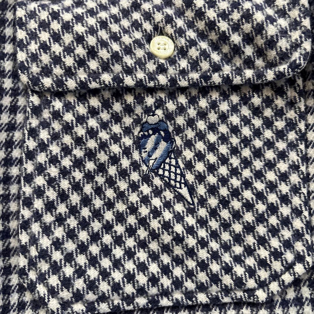 ICE CREAM チェック柄シャツ