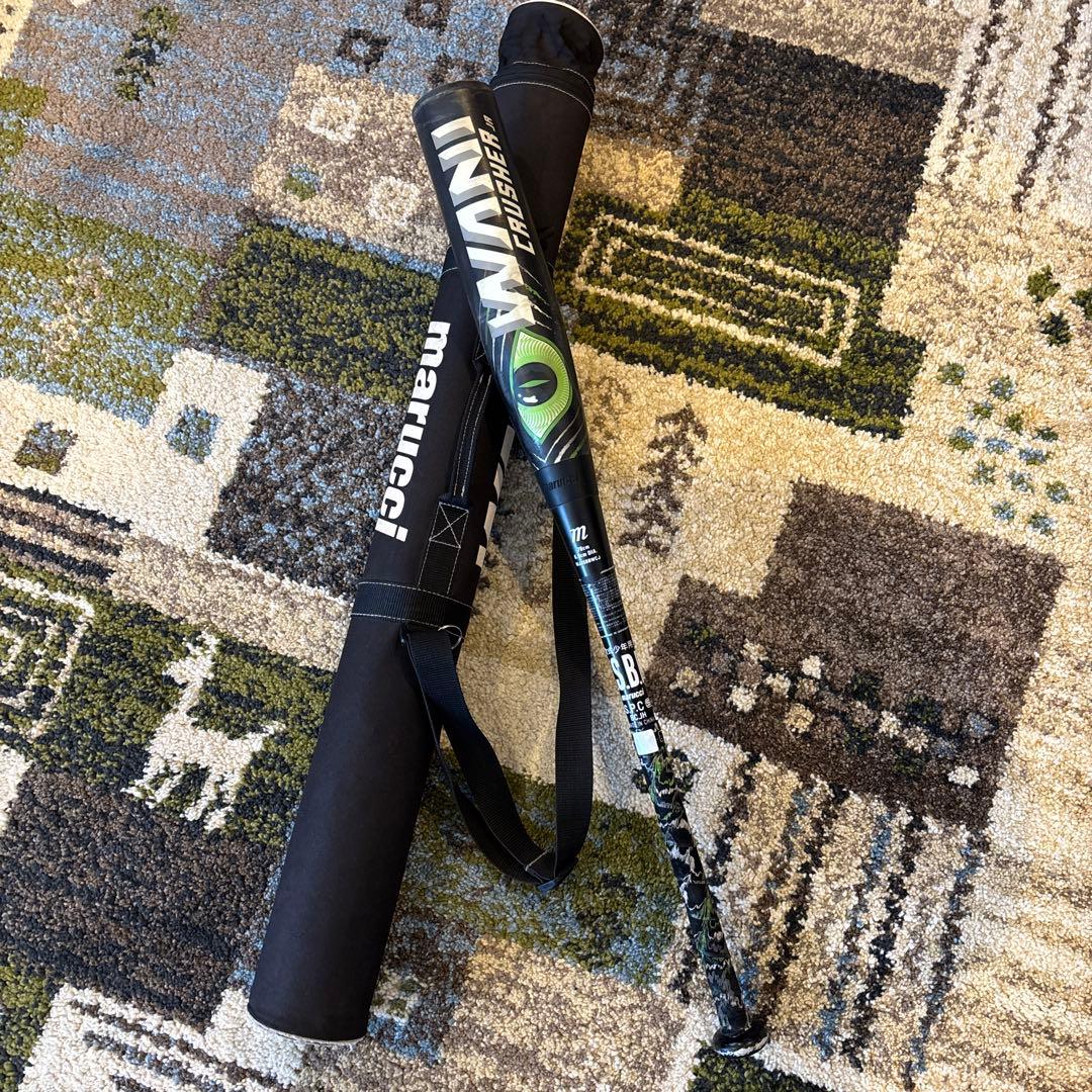 マルチ ワニクラッシャー「緑ワニ」 ジュニア 軟式用バット ケース付き