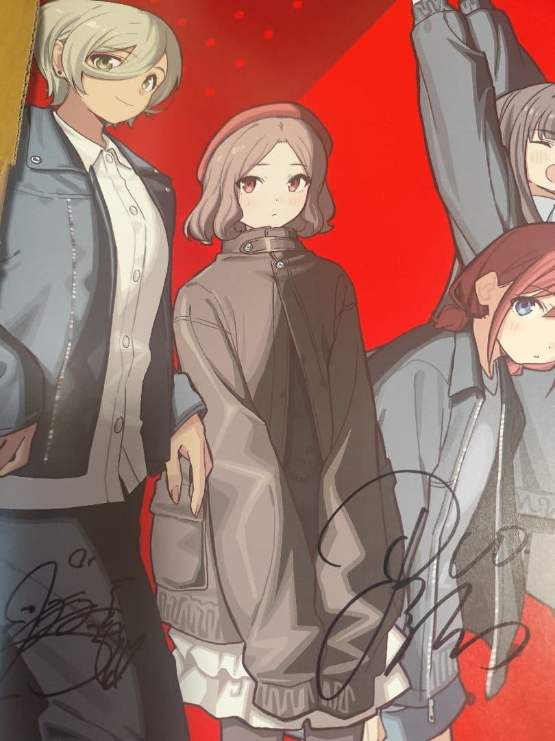 ゾンビランドサガ×ガールズバンドクライ　半券キャンペーン　直筆サイン入りポスター