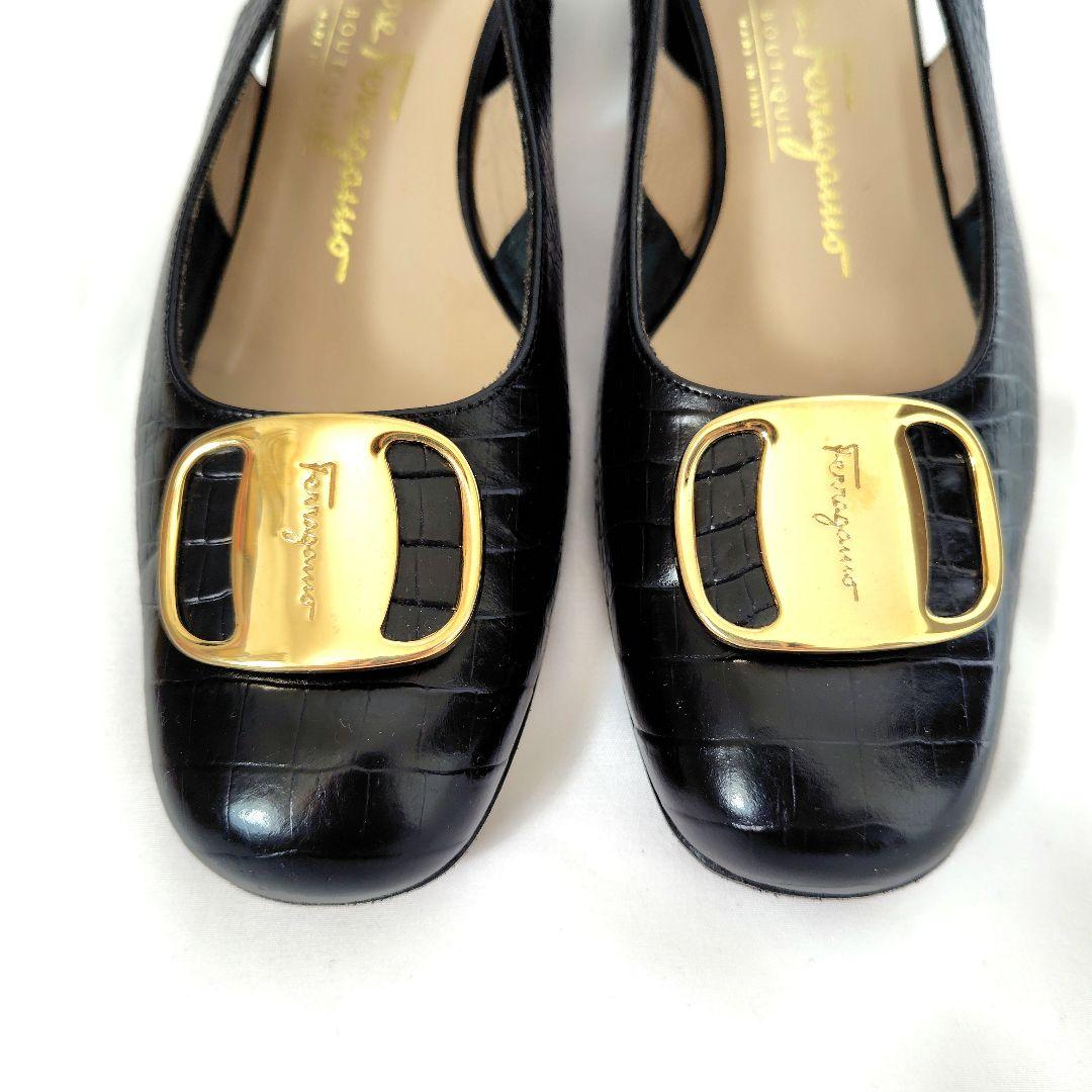 ✨️腕利職人のリペア済✨️美品【フェラガモ】ヴァラプレート