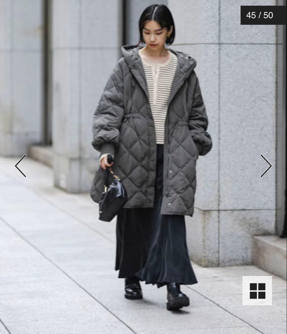 アーバンリサーチ キルティングドロストダウンコート 黒 - メルカリ