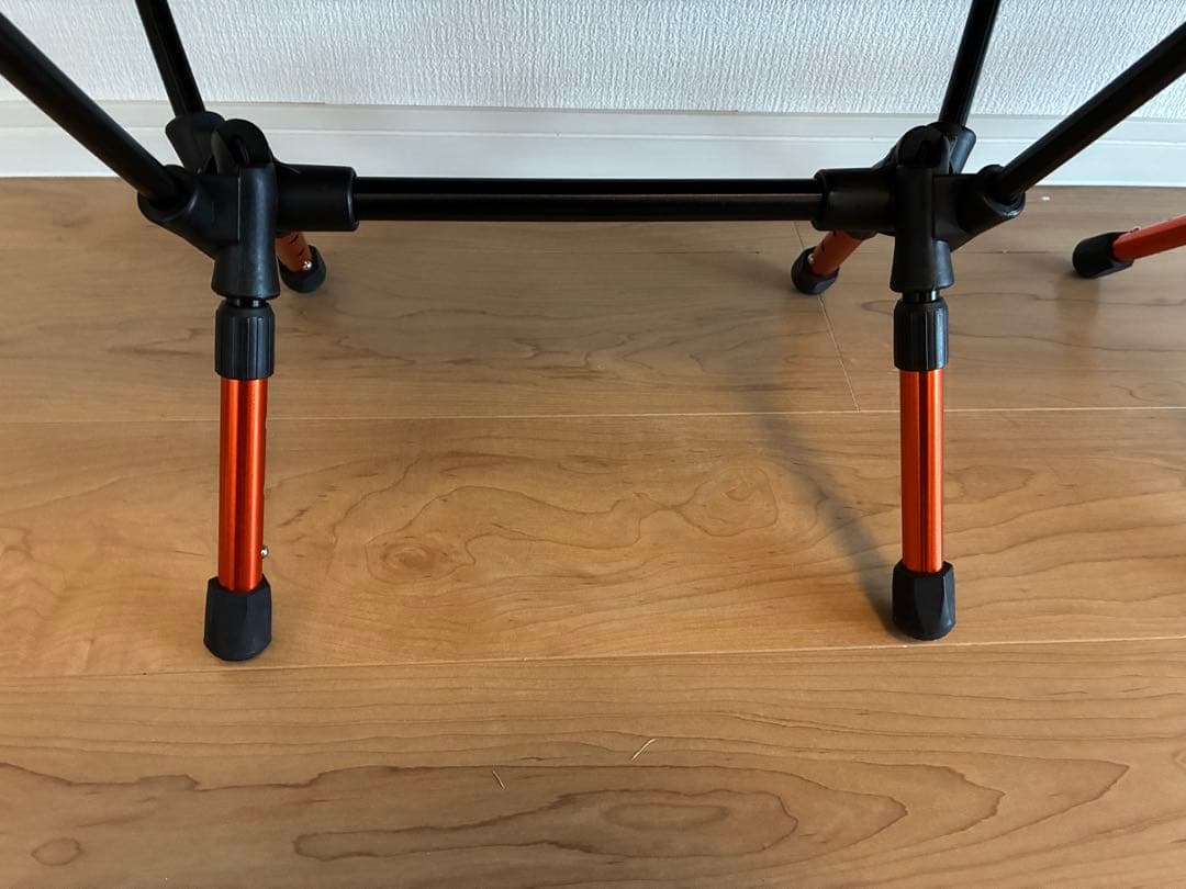 DOD ウルトラライトアジャスタブルチェア ブラック/オレンジ 廃盤品