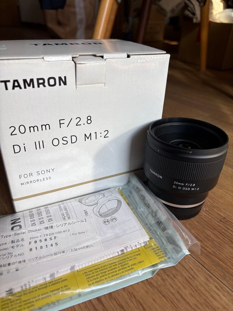 TAMRON 20mm F/2.8 Di III OSD M:1:2 Eマウント タムロン)TAMRON 20mm F/2.8 Di Ⅲ OSD F050 ソニーE用 | 写真業界特化