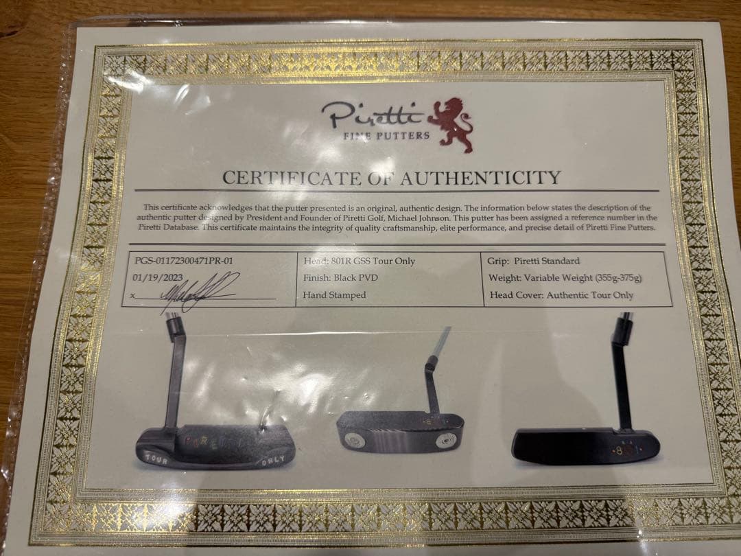 早い者勝ち】Piretti ツアー支給品GSS 33インチ - メルカリ