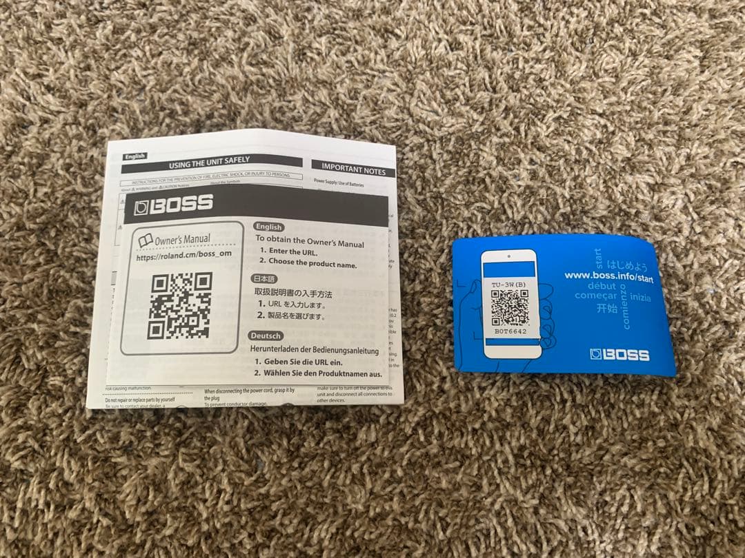BOSS TU-3w(新品未使用)