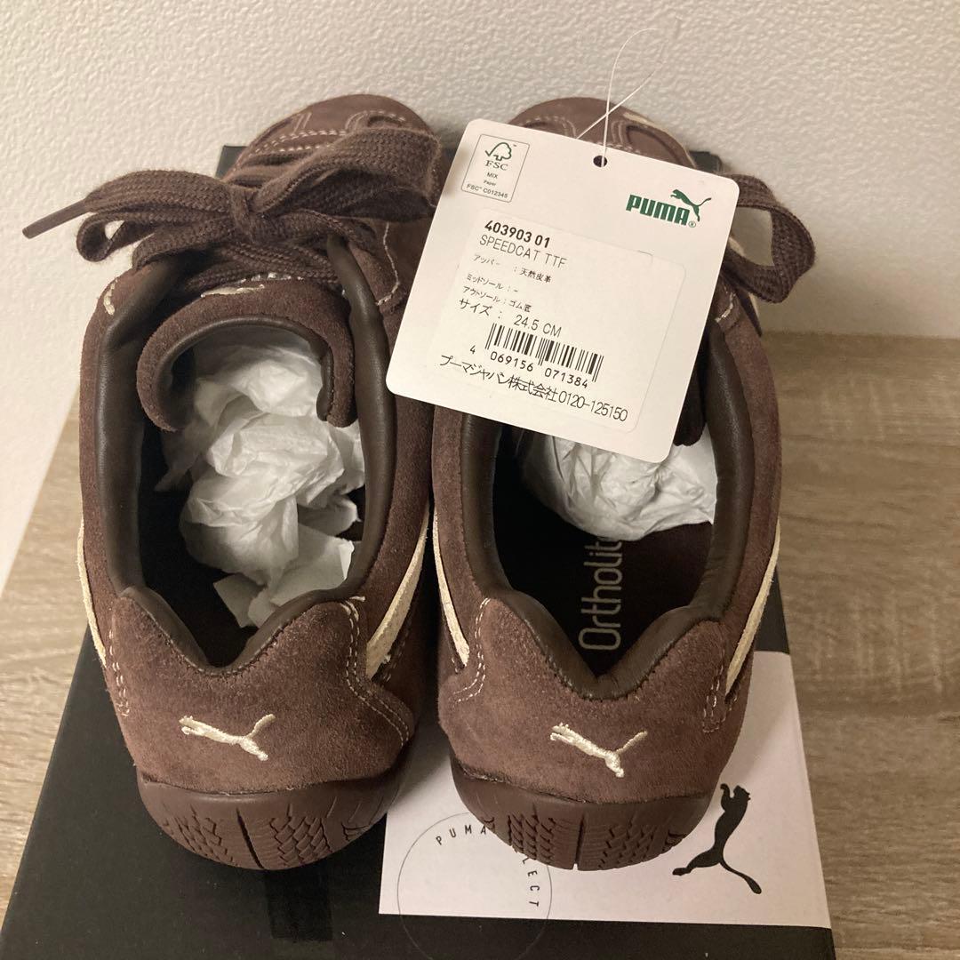 靴 PUMA SPEED CAT TTF Dark Chocolate 24.5cm