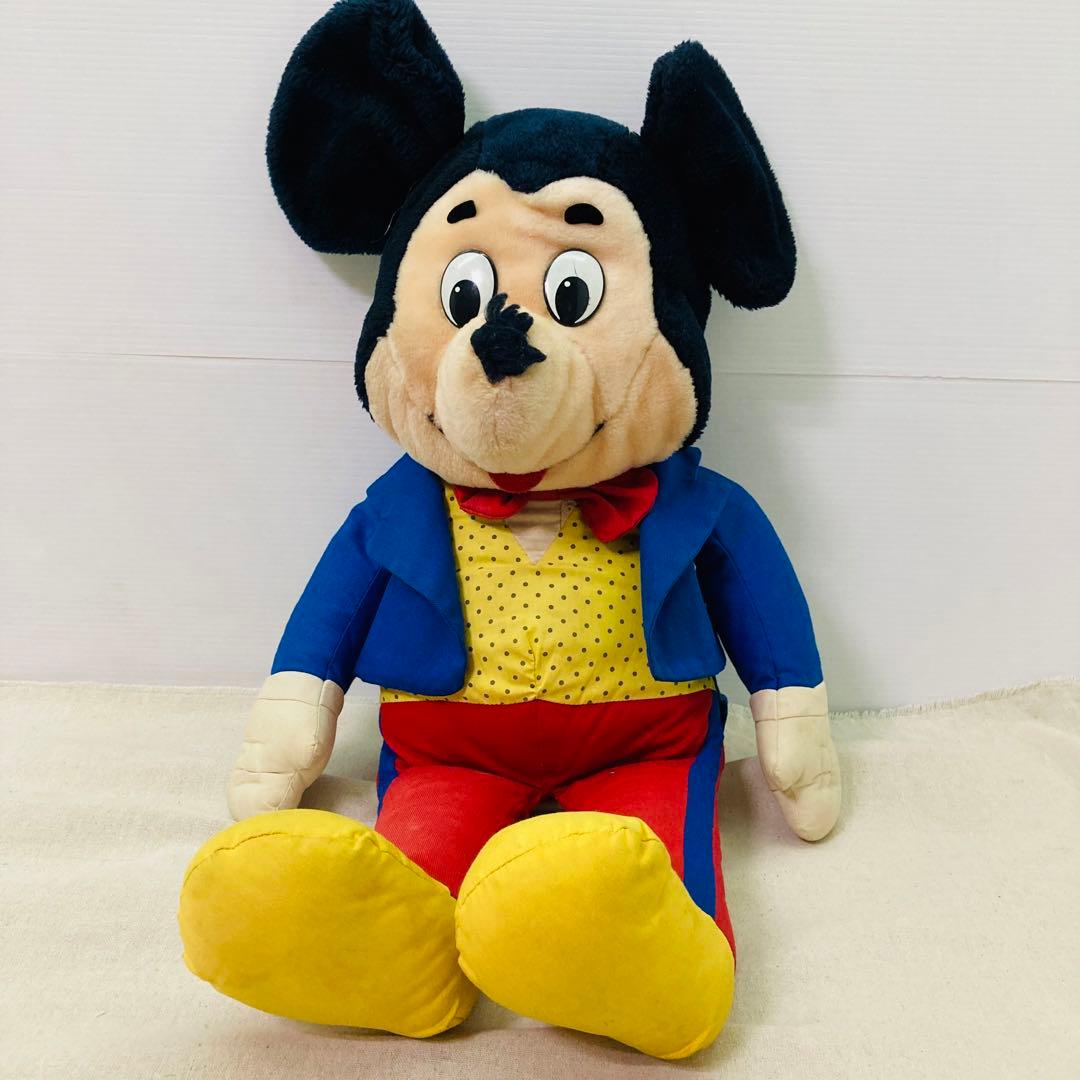 Disney ディズニー ミッキーマウス ぬいぐるみ ビンテージ レトロ 特大