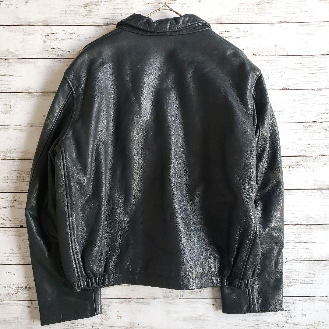 フランス軍 レザーパイロットジャケット 民間品 - メルカリ