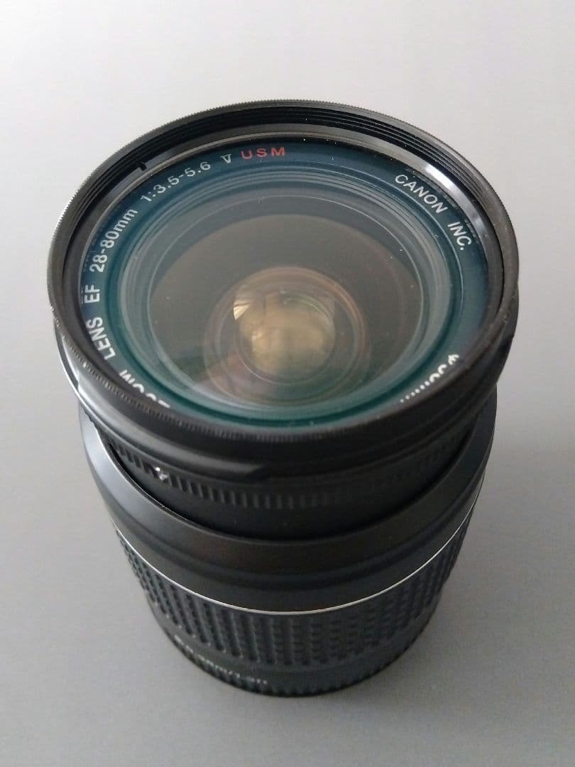 Canon EFレンズ2本（28-80/75-300mm）＋バッグ＋フィルター付