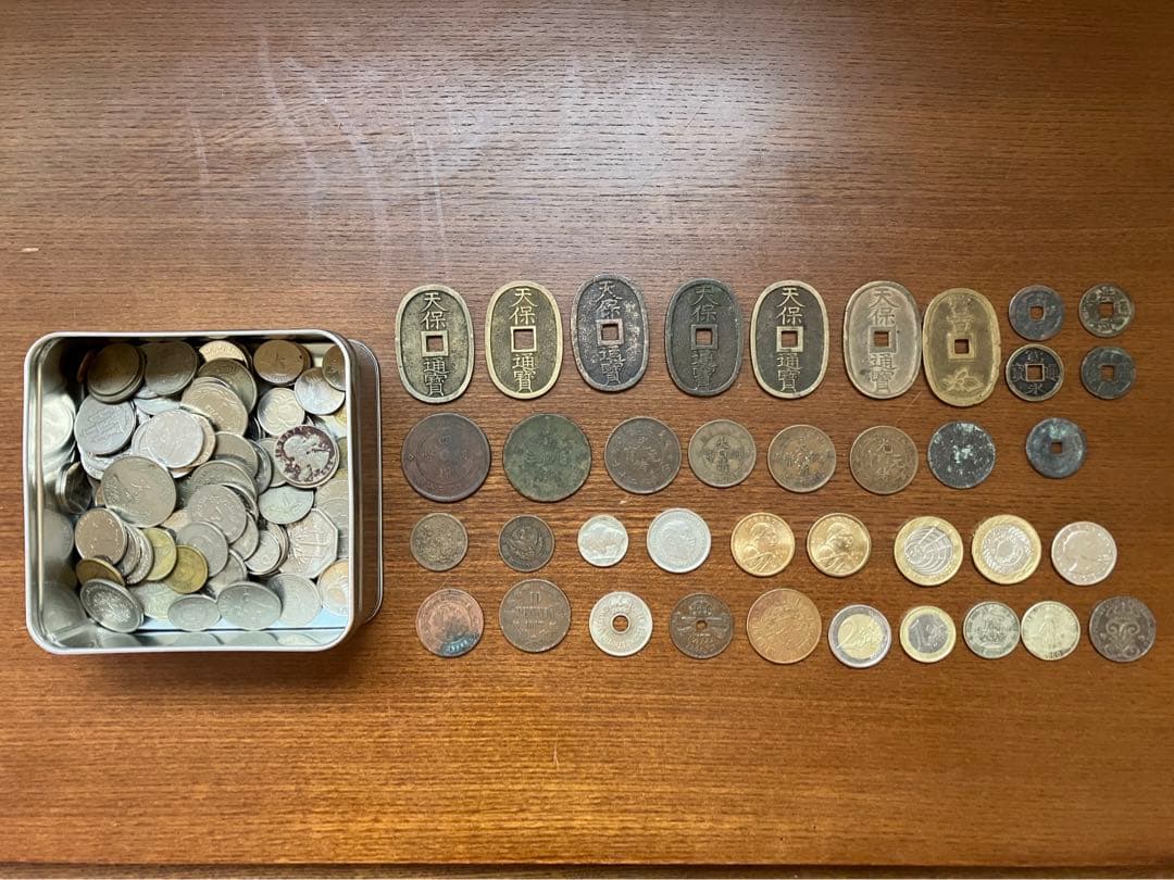 古銭 まとめ 銅幣 天保通宝 外国コイン - メルカリ