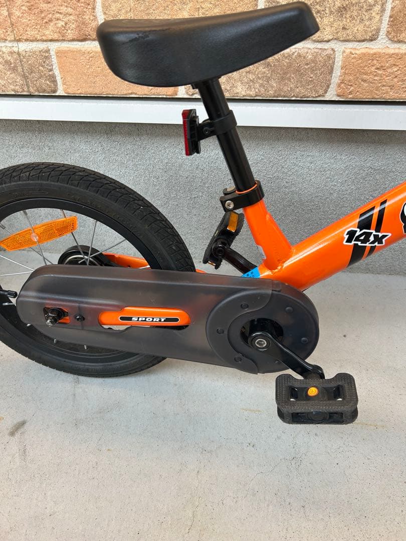 みゃう　STRIDER 14X オレンジ キッズバイク
