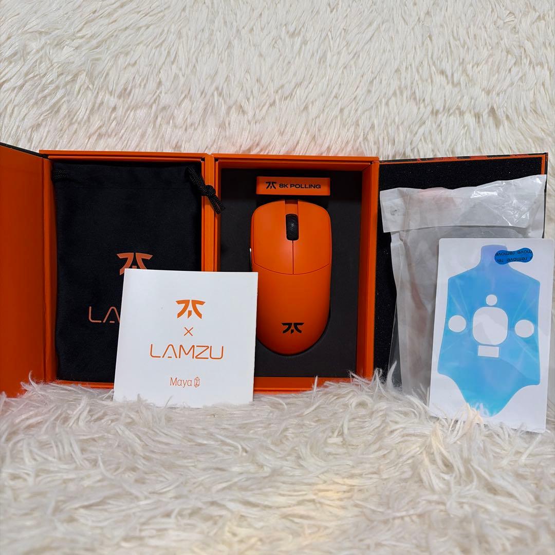【美品】FNATIC X LAMZU MAYA 8K ポーリングレート8Kに対応する超軽量ワイヤレスゲーミングマウス