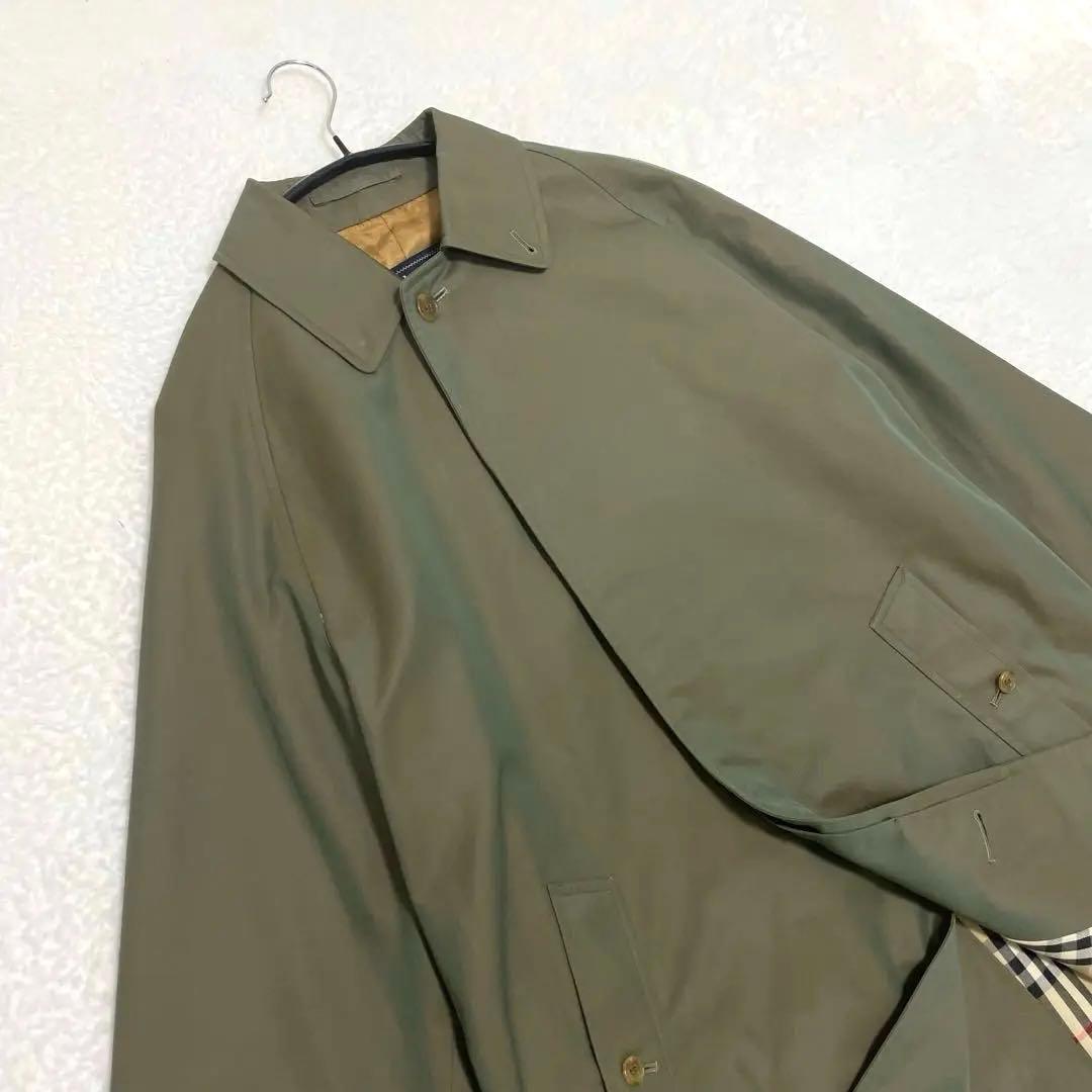 超希少】美品 一枚袖 バーバリー ステンカラーコート 玉虫色 - メルカリ