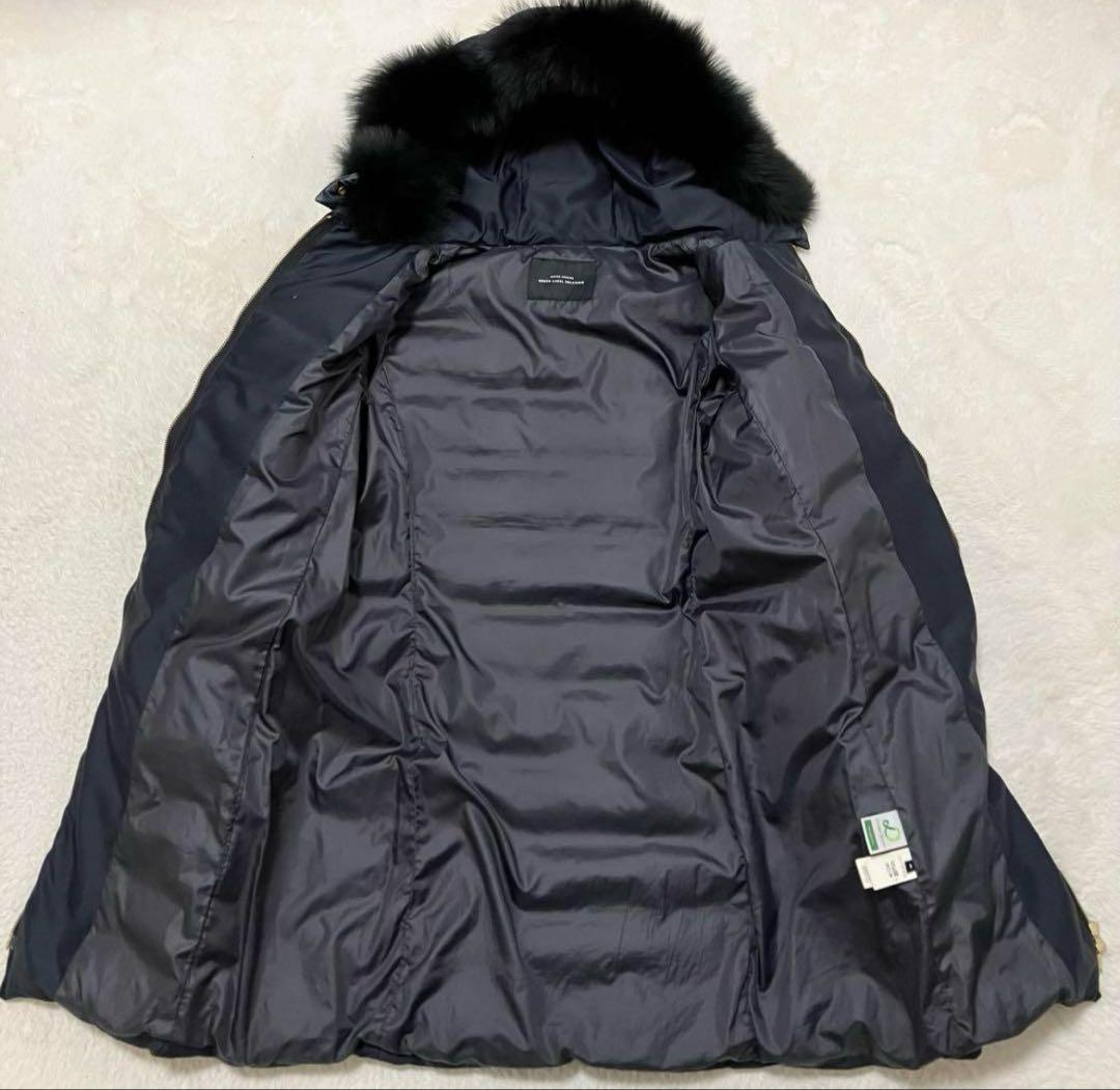 グリーンレーベルリラクシング ネイビー ロングダウン フォックス