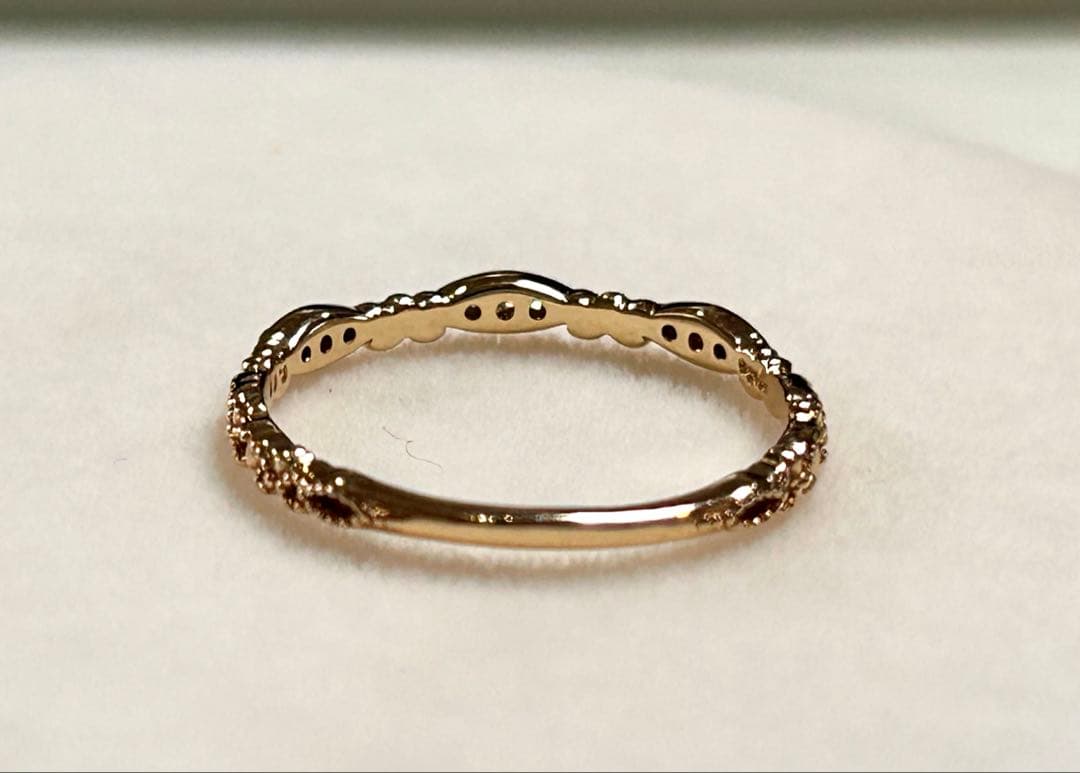 ゆ*ー様 ageteアガット K10YG 11号 ダイヤモンド カルムリング 販