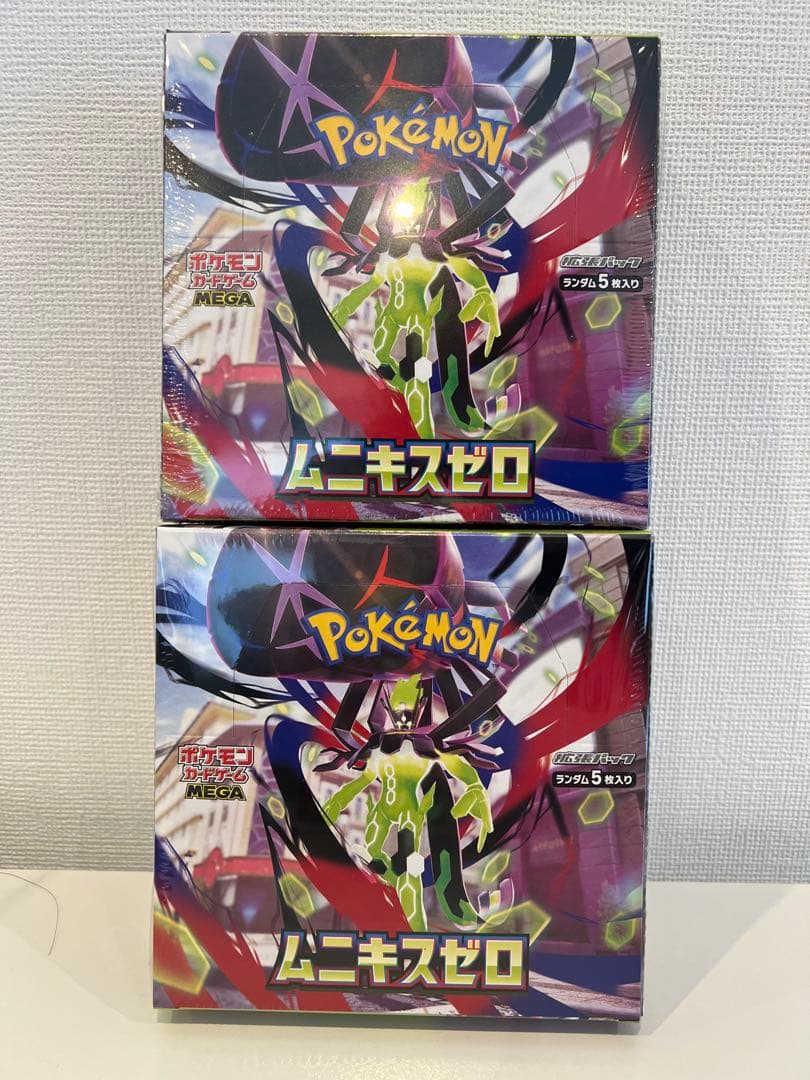 ポケモンカードゲーム　ムニキスゼロ2BOX シュリンクあり ポケモンカード ムニキスゼロ 2box シュリンク付き - メルカリ